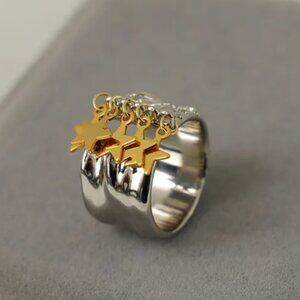 1 Pair XUPING Classic Style Irregular Copper 18K Gold Plated Ear Studs